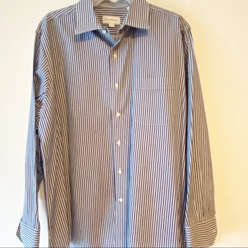 𝅺TOMMY Bahama Mens Dress Shirt Long Sleeves 17.5